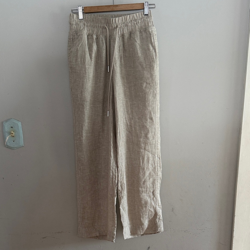 Quince Tan Wide Leg Pants